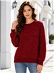 Jersey de chenilla cuello redondo