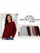 Jersey de chenilla cuello redondo