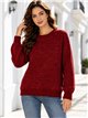 Jersey de chenilla cuello redondo