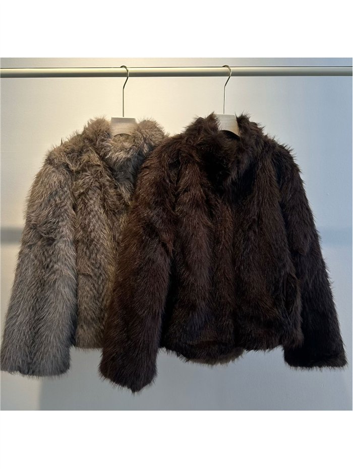 Chaqueta corta de pelo