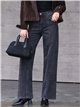 Jean large gris délavé