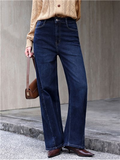 Jeans balloon azul oscuro