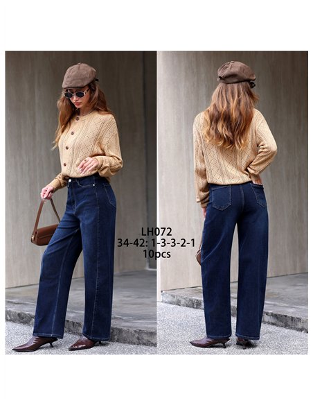 Jeans balloon azul oscuro