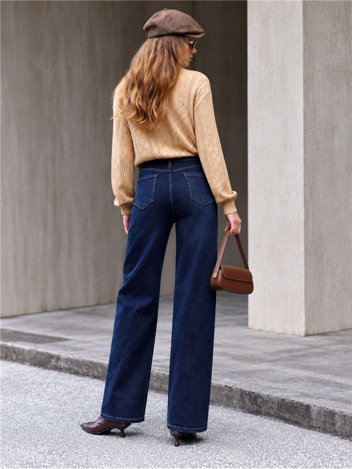 Jeans balloon azul oscuro