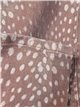 calça jeans de perna larga com estampa animal