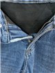 Jeans wide leg con faja