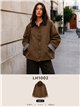 Chaqueta encerada cuello pana