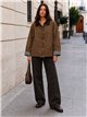 Chaqueta encerada cuello pana