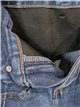 Jeans wide leg azul con faja y bolsillos