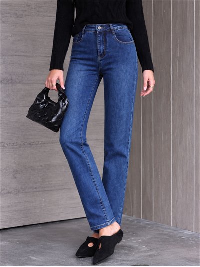 Jeans básicos con faja efecto vientre plano