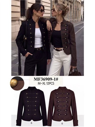 Chaqueta militar con alamares 2