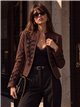 Chaqueta militar efecto ante con alamares