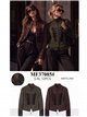 Chaqueta militar efecto ante con alamares