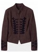 Chaqueta militar efecto ante con alamares