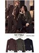 Chaqueta militar efecto ante con botones