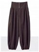 Pantalón bombacho fluido botones