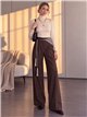 Pantalón wide leg con pañuelo y cordón