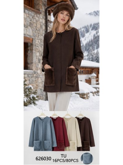 Gilet à poches en fourrure 2