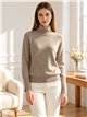 Jersey cuello alto puño con botones