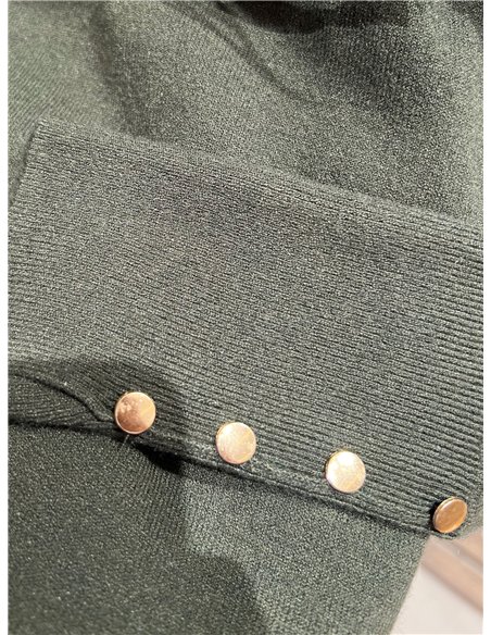 Jersey cuello alto puño con botones