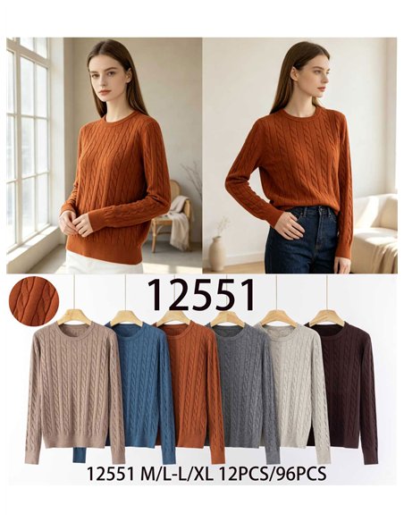 Zopfstrickpullover