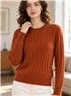 Zopfstrickpullover