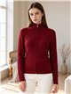 Veste en maille torsadée avec demi-zip