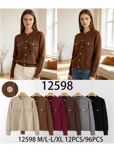 Chaqueta de punto con bolsillos 2