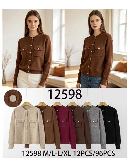 Chaqueta de punto con bolsillos