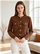Chaqueta de punto con bolsillos