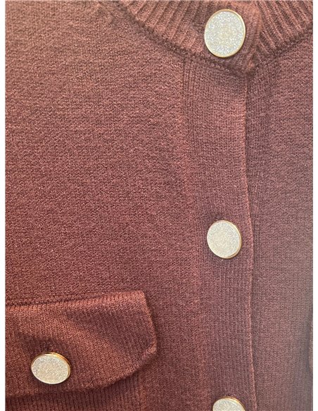 Chaqueta de punto con bolsillos