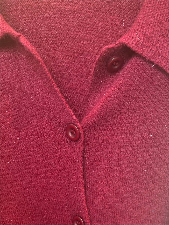 Chaqueta de punto cuello polo