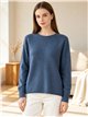 Jersey amplio brillo con trenza central
