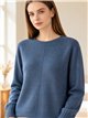 Jersey amplio brillo con trenza central