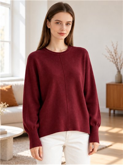 Jersey amplio con brillo de lentejuelas