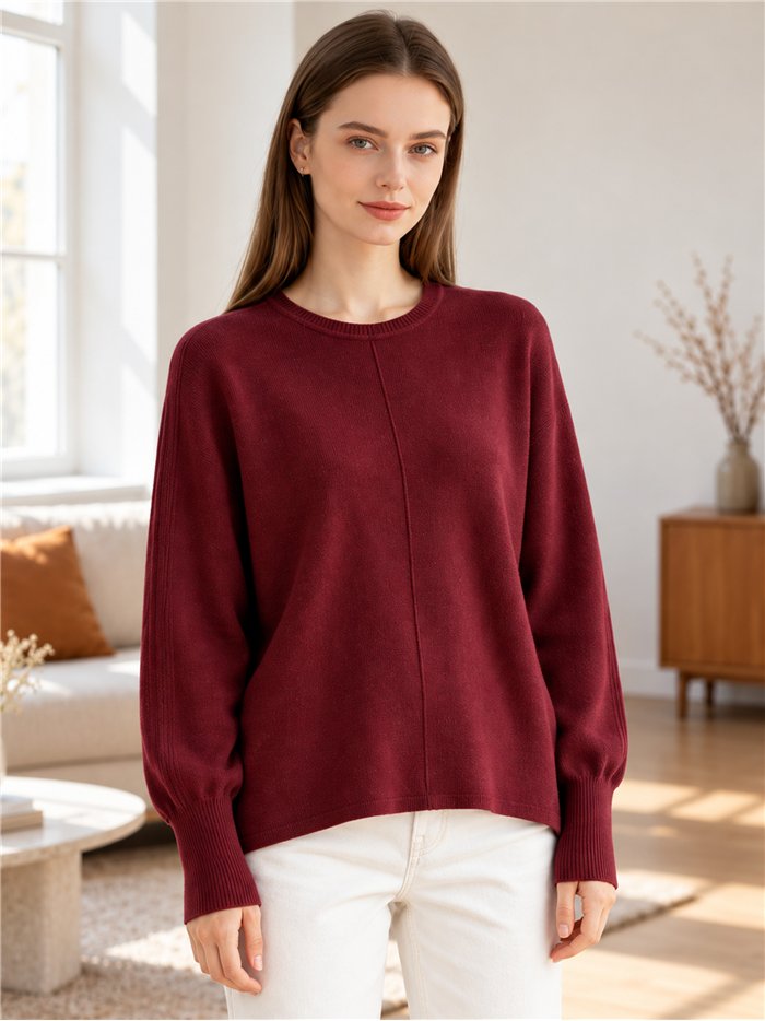Jersey amplio con brillo de lentejuelas