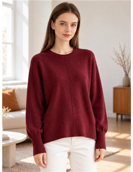 Jersey amplio con brillo de lentejuelas