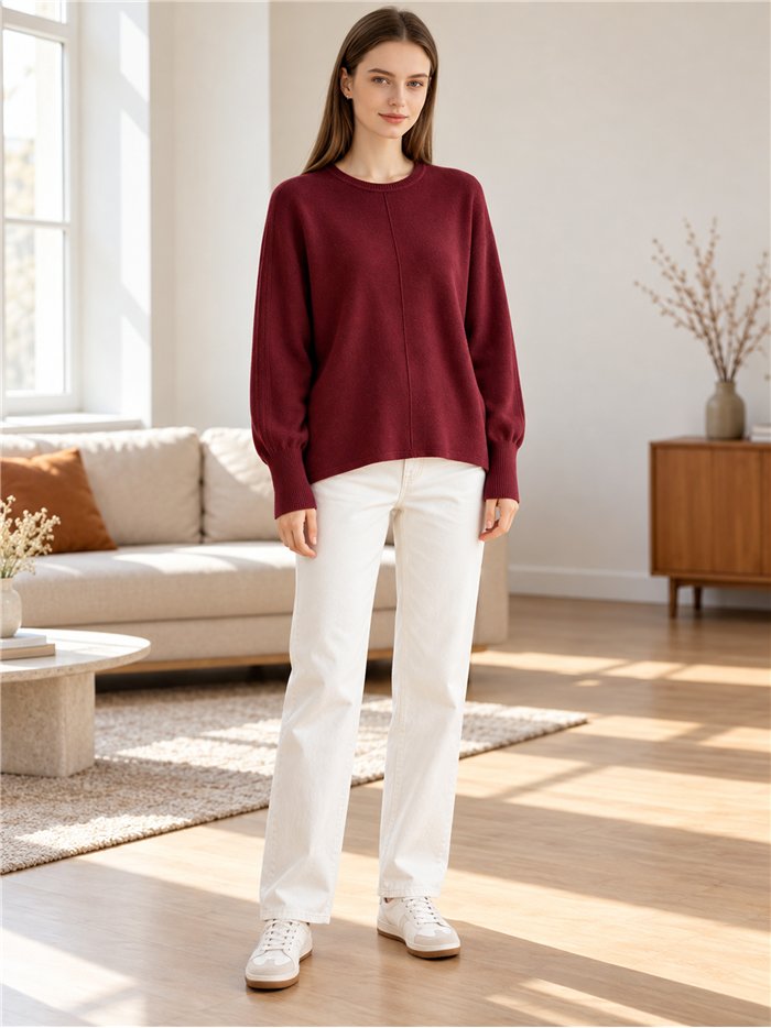 Jersey amplio con brillo de lentejuelas