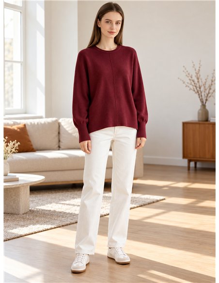 Jersey amplio con brillo de lentejuelas