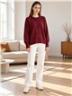 Jersey amplio con brillo de lentejuelas
