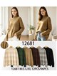Jersey cuello alto franjas con lentejuelas