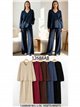 Conjunto jersey cuello pico y pantalón