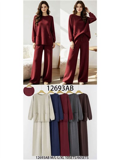 Conjunto jersey con bolsillos delanteros y pantalón 2
