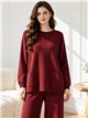 Conjunto jersey con bolsillos delanteros y pantalón