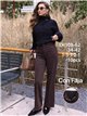 Jeans wide leg chocolate cintura con faja
