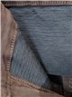 Jeans wide leg chocolate cintura con faja