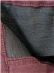 Jeans wide leg vino cintura con faja