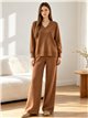 Conjunto jersey cuello pico y pantalón