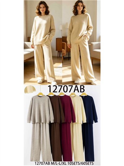 Conjunto jersey bajo desflecado y pantalón 2