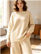 Conjunto jersey bajo desflecado y pantalón
